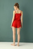 Nisanca Dantelli Kaşkorse Şotlu Kadın Pijama Takımı - 3