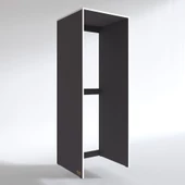 Kenzlife çamaşır-kurutma makinesi dolabı zakhar gri 180*70*60 banyo kapaksız arkalıksız - 3