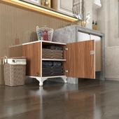 Kenzlife kilitli dolap rana39 cvz 47*39*39 banyo dolabı hazır mutfak ofis kiler kitaplık evrak ayaklı - 1