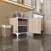 Kenzlife kilitli dolap rana39 crd 47*39*39 banyo dolabı hazır mutfak ofis kiler kitaplık evrak ayaklı - 1