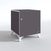 Kenzlife kilitli dolap rana39 gri 47*39*39 banyo dolabı hazır mutfak ofis kiler kitaplık evrak ayaklı thumbnail 3