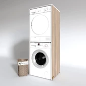 Kenzlife çamaşır-kurutma makinesi dolabı zakhar crd 180*70*60 banyo kapaksız arkalıksız thumbnail 2