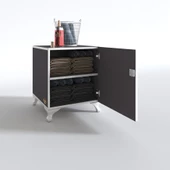 Kenzlife kilitli dolap rana39 gri 47*39*39 banyo dolabı hazır mutfak ofis kiler kitaplık evrak ayaklı thumbnail 2