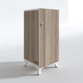 Kenzlife kilitli dolap rana29 crd 68*29*29 banyo dolabı hazır mutfak ofis kiler kitaplık evrak ayaklı - 3