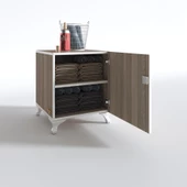 Kenzlife kilitli dolap rana39 crd 47*39*39 banyo dolabı hazır mutfak ofis kiler kitaplık evrak ayaklı - 2