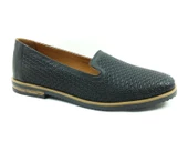 Marine Shoes Hakiki Deri Günlük Kadın Ayakkabısı Siyah 86 2021 - 1