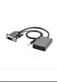 Concord VGA to HDMI CABLE + AUX VGA Dönüştürücü Adaptör HTV - 3