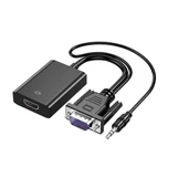 Concord VGA to HDMI CABLE + AUX VGA Dönüştürücü Adaptör HTV - 2