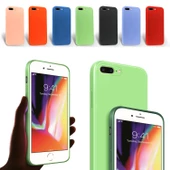 iPhone 7 Plus / 8 Plus Kılıf Kamera Korumalı Lansman Silikon Kapak - 1