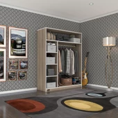 Kenzlife giysi dolabı necmettin 150*120*40 crd gardırop thumbnail 1