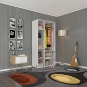 Kenzlife giysi dolabı hüsamettin 180*090*40 byz gardırop - 1