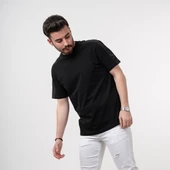 SIFIR YAKA OVERSİZE ERKEK T-SHİRT thumbnail 6