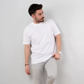 SIFIR YAKA OVERSİZE ERKEK T-SHİRT thumbnail 4