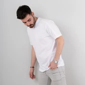SIFIR YAKA OVERSİZE ERKEK T-SHİRT thumbnail 2