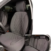 Oto Koltuk Minderi Full Set Takım - Gri Renk Takmatik Pratik - 3