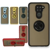 Xiaomi Redmi Note 9 Kılıf Montrea Ring Yüzük Stantlı Kapak - 1