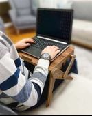 Asudehome Laptop Sehpası Koltuk Kanepe Yatak Ders Çalışma Masası Hasta Servis Rahle Sedir - 3
