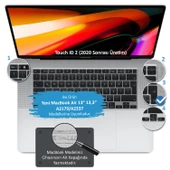 MacBook Air 13 M1 Klavye Koruyucu – A2179/A2337 Türkçe Q ISO Enter, Silikon, Toz & Sıvı Koruma - 2