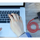 Syrox 2.1A Micro Flexible Yassı Silikon Şarj & Data Kablo 1.1M C99 - 2