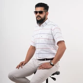 DORSS CEPLİ RAHAT KESİM KISA KOL ERKEK GÖMLEK thumbnail 5