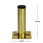 Nobel Mobilya Masa Sehpa Ayağı Metal Ayak 12 Cm (Renk Seçenekli) - 5