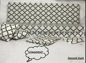 Mandaş Süngersiz 2 Kişilik Salıncak Minder Seti (Pamuklu Kumaş) - 3