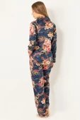 DoReMi Doğal Viskon Soft Yumuşak Düğmeli Pijama Takımı - 5