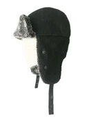 Shark Anatolia Çıkarılabilir Maskeli Pilot Kürklü Şapka Taşlanmış Siyah - 4