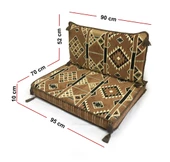Shark Anatolia Kilim Tek Kişilik Şark Köşesi Sedir Takımı Kahve - 3