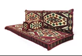 Shark Anatolia Yörük Şark Köşesi İkili Sedir Takımı Bordo - 2