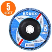 Rodex Avuç İçi Taşlama Flap Disk Zımpara 180 mm 40 Kum - 3