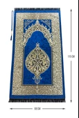 Tek Parça Namaz Elbisesi - Seccade - Tesbih - İbadet Seti - Lacivert - 7
