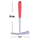 Maxgarden El Çapası Saplı Küçük Tarla Bahçe Çapası 3 Dişli 32 cm - 2