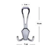 Villa Portmanto Vestiyer Duvar Askısı Dolap Elbise Askılığı Krom (4 Adet) - 2