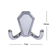 Villa Vestiyer Duvar Askısı Dolap Elbise Banyo Askılığı Krom Metal Askı (3 ADET) thumbnail 2