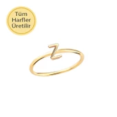 14 Ayar Altın Z Harfli Yüzük thumbnail 1