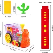 Can Oyuncak Kutulu Pilli Dominolu Tren 80 Parça Domino Taşı Dizen GP2150 - 5