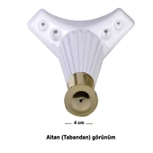 Nobel Mobilya Kanepe Masa Sehpa Ayağı Baza Ayak 17cm (Renk Seçin) - 5