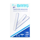 Tahta Dil Basacağı  Non Steril 100 Adet - 1