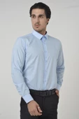 Mavi Klasik Yaka Slim Fit  Gömlek - 1