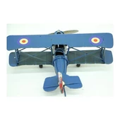 Dekoratif Metal Uçak Çift Kanatlı Büyük thumbnail 4