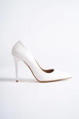 Beyaz Yüksek İnce Topuklu Stiletto Ayakkabı - Lapita - 2