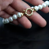 Pigado 925 Ayar Gümüş Özel Tasarım Gerçek Tatlısu İnci Bileklik - 2