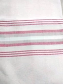 Mandaş Pamuklu El Dokuma Peştemal (80x200) - Krem Pembee - 2