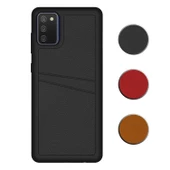 FitCase Samsung Galaxy A02s Kılıf Proda Deri Çift Kartlık Cepli Kapak - 1