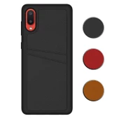 FitCase Samsung Galaxy A02 Kılıf Proda Deri Çift Kartlık Cepli Kapak - 1