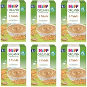 Hipp Organik 5 Tahıllı 6+ Ay Kaşık Maması 200 gr 6 ADET - 1
