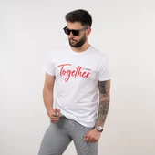 SLİMFİT BASİC BASKILI PENYE ERKEK T-SHİRT - 4