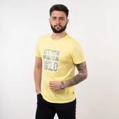 SLİMFİT BASİC BASKILI ERKEK T-SHİRT thumbnail 3