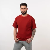 OVERSİZE PAMUKLU ERKEK T-SHİRT thumbnail 3